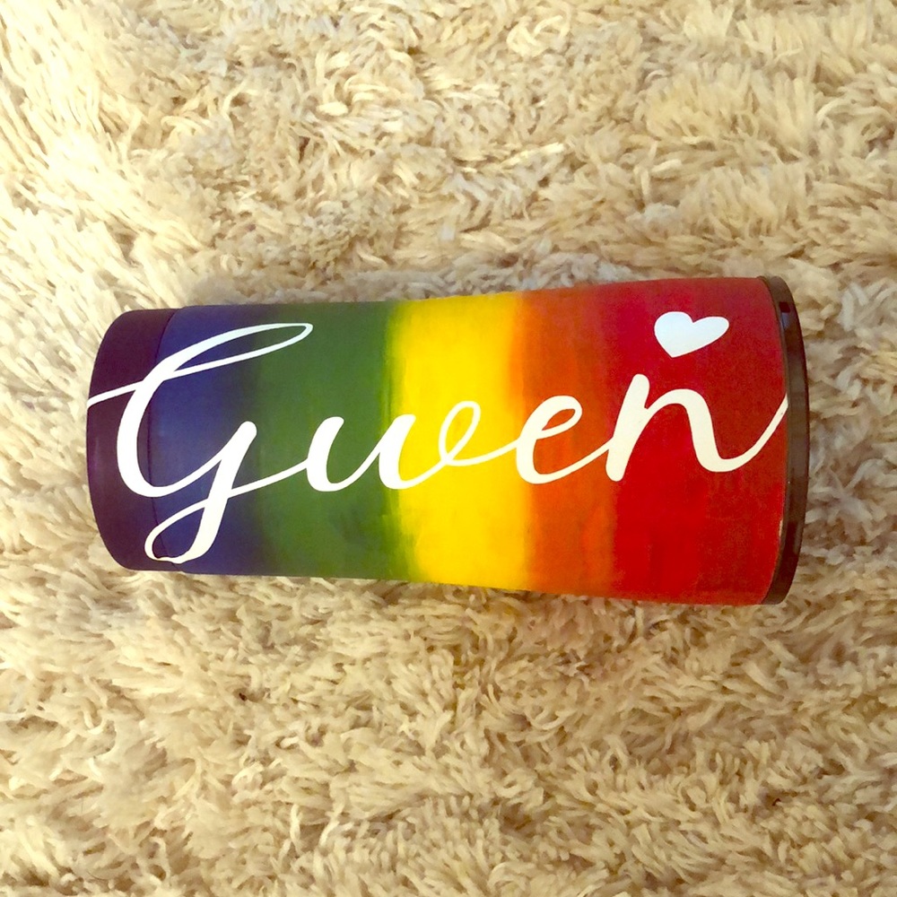 Rainbow tumbler $45 20 oz